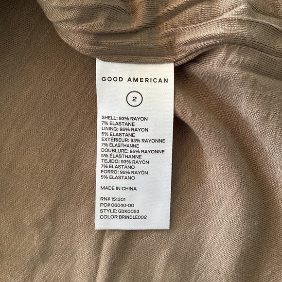 NWT: GOOD AMERICAN✨ Women’s Mockneck Midi Dress - Picture 8 of 9